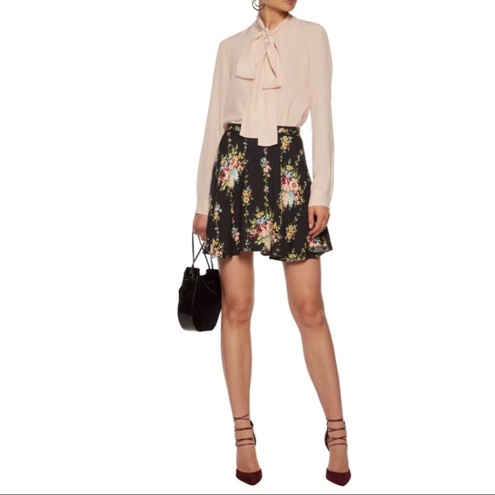 NWT alice + olivia floral skirt size 8